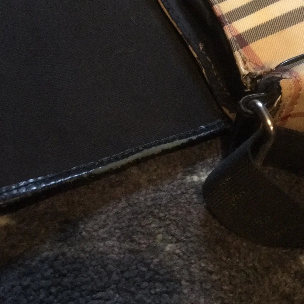 Burberry Nova Check Messenger Diaper bag